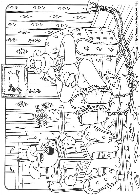 Wallace and Gromit coloring picture